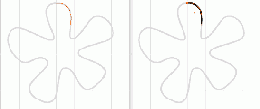Рисование фигуры цветка инструментом Pencil (Карандаш)