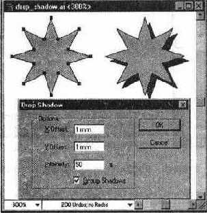Диалоговое окно Drop Shadow (Тень)